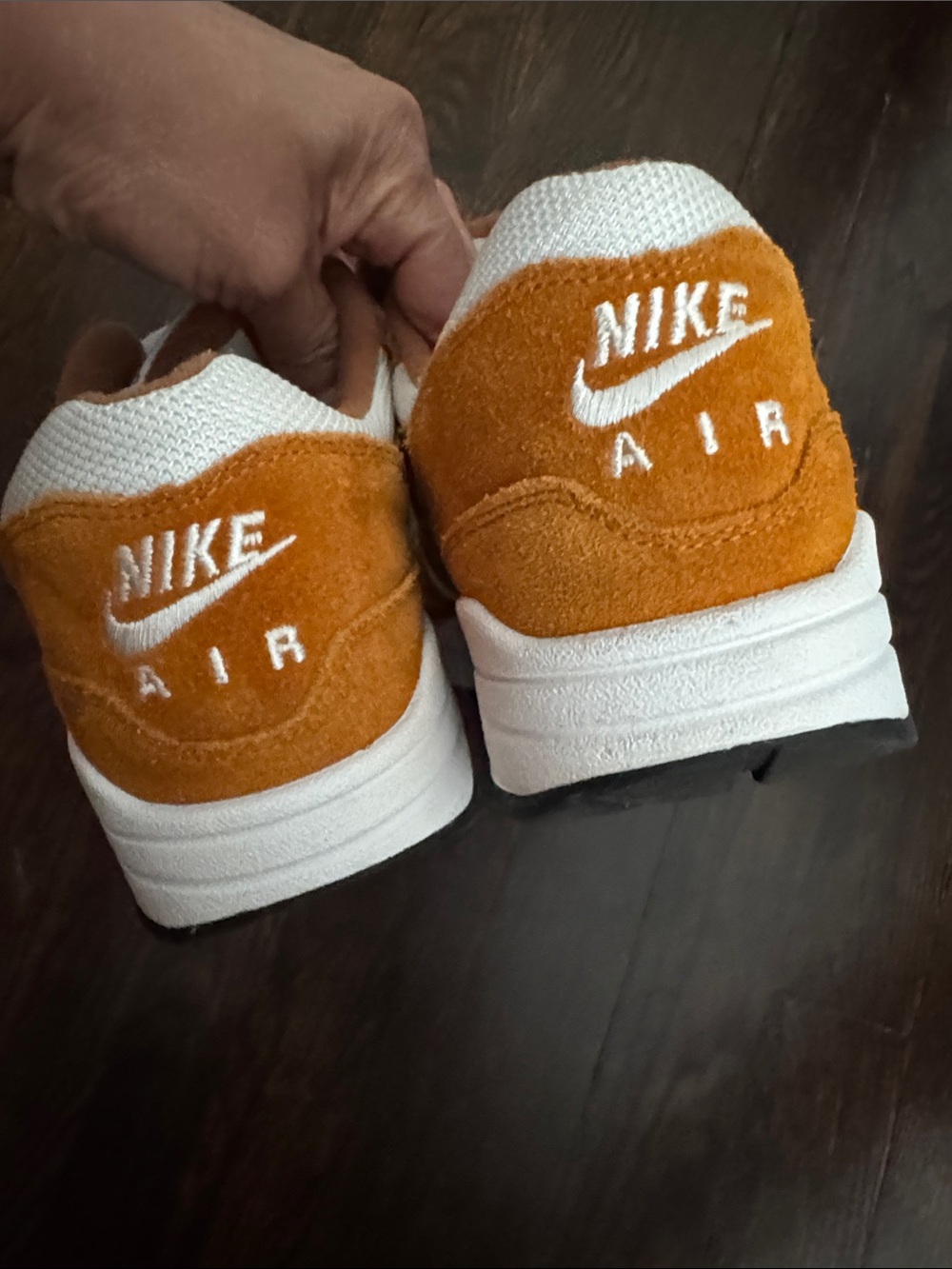 Nike Air Max Men's White, Tan and Cognac Sneakers - Picture 6 of 11